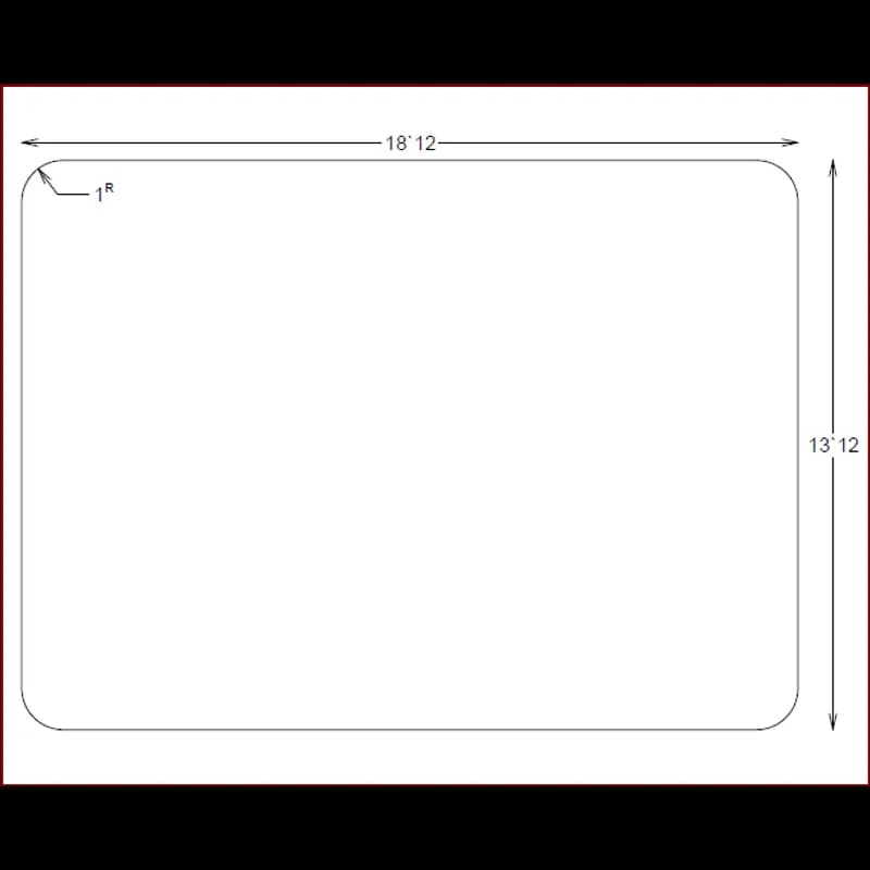 Cake Board 1/2 Size 18.75X13.75 IN Corrugated Paperboard White Brown Plain Edge Uncoated 50/Case