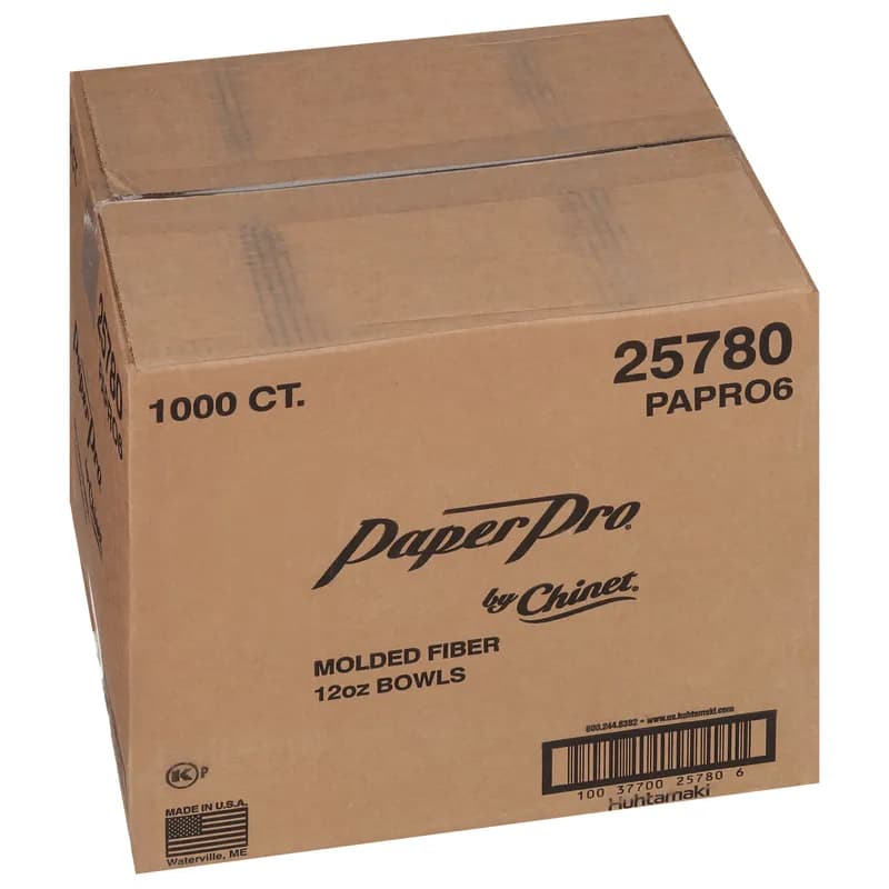 PaperPro® Naturals Bowl 12 OZ Molded Fiber Kraft Round 1000/Case