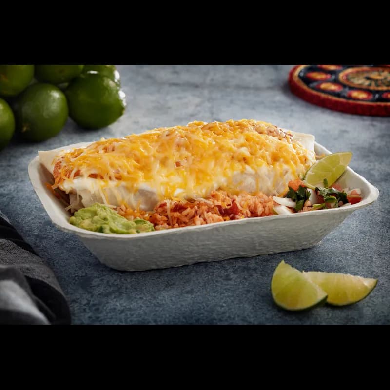 Pulpex® Food Tray 2 LB Molded Fiber Natural Rectangle 460/Case