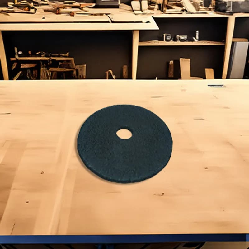 3M™ Scotch-Brite™ 5300 Cleaning Pad 16X1 IN Blue Non-Woven Polyester Fiber Nylon Fiber 175-600 RPM Center Hole 5/Case