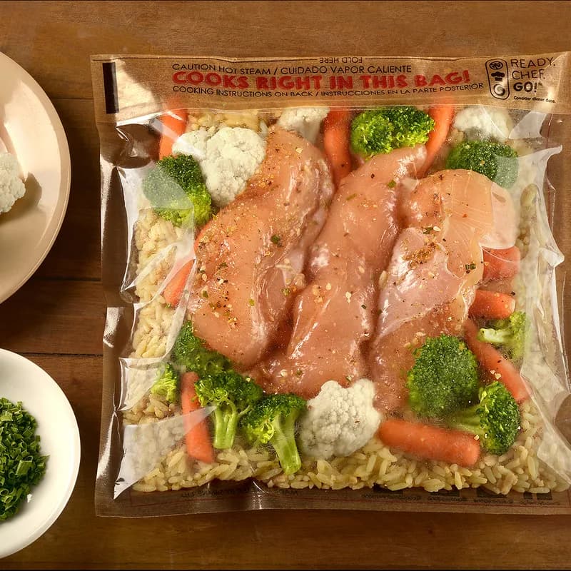 Ready. Chef. Go!® Cooking Bag 10.8X7.9 IN Glassine Paper With Self Seal Closure Microwave Oven Safe Oven Safe 250/Box