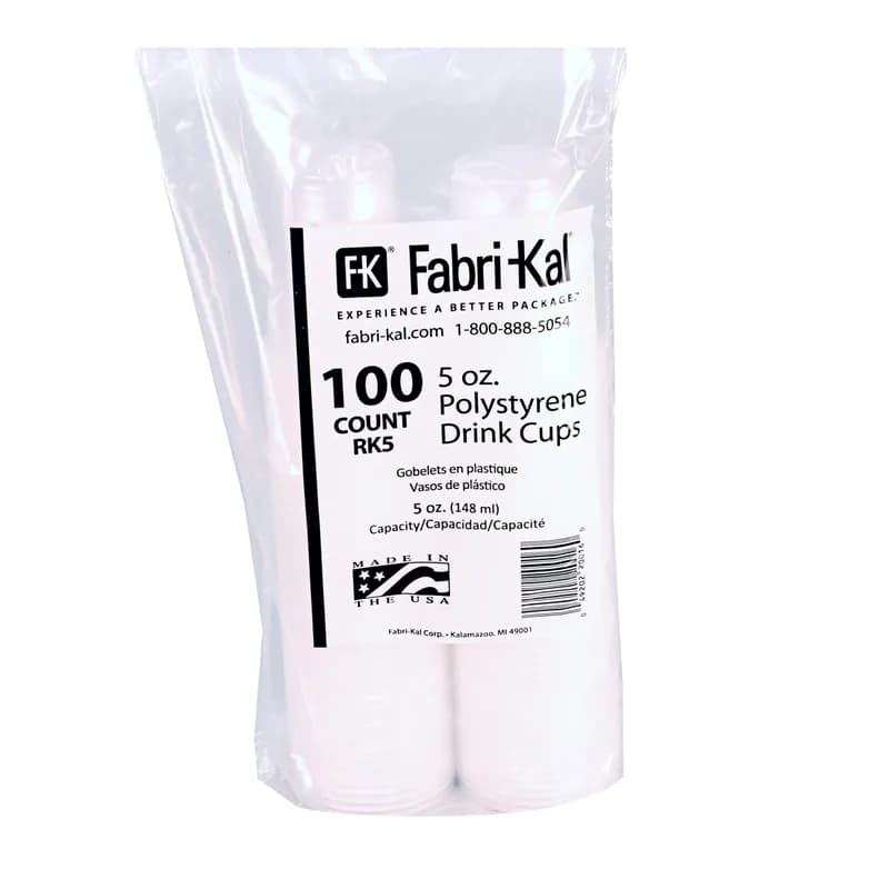 RK5 Cold Cup 5 OZ HIPS Translucent Round 2500/Case