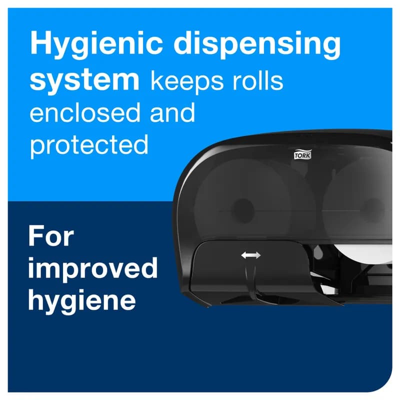 Tork OptiCore® T10 Toilet Paper Dispenser 5.25X16.62X9.93 IN Plastic Black High Capacity 1/Each