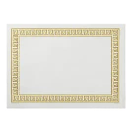 Placemat 10X14 IN Gold Greek Key Linen Paper Embossed 1000/Case