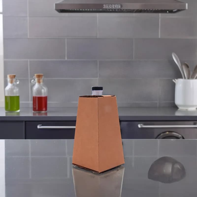 Beverage Carafe 96 OZ 11.875X5.75X5.75 IN Corrugated Cardboard Plastic Kraft 16/Case
