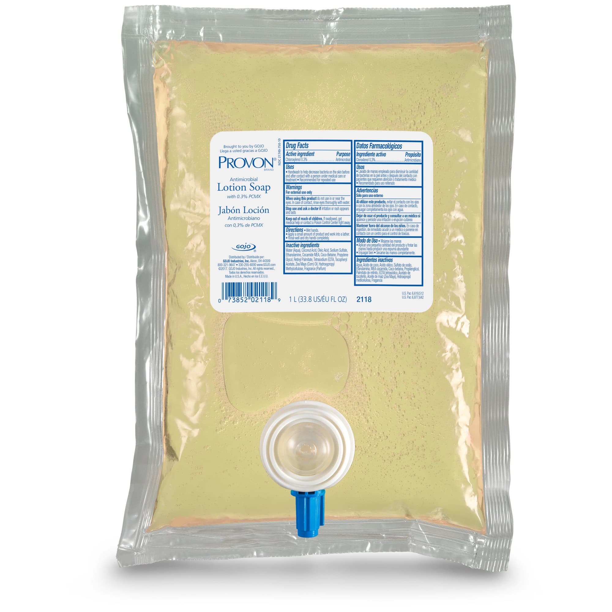 PROVON® Hand Soap Liquid 1000 mL 6X9X1.75 IN Citrus Scent Lotion Antimicrobial. Refill 0.3% PCMX For NXT 1000 8/Case
