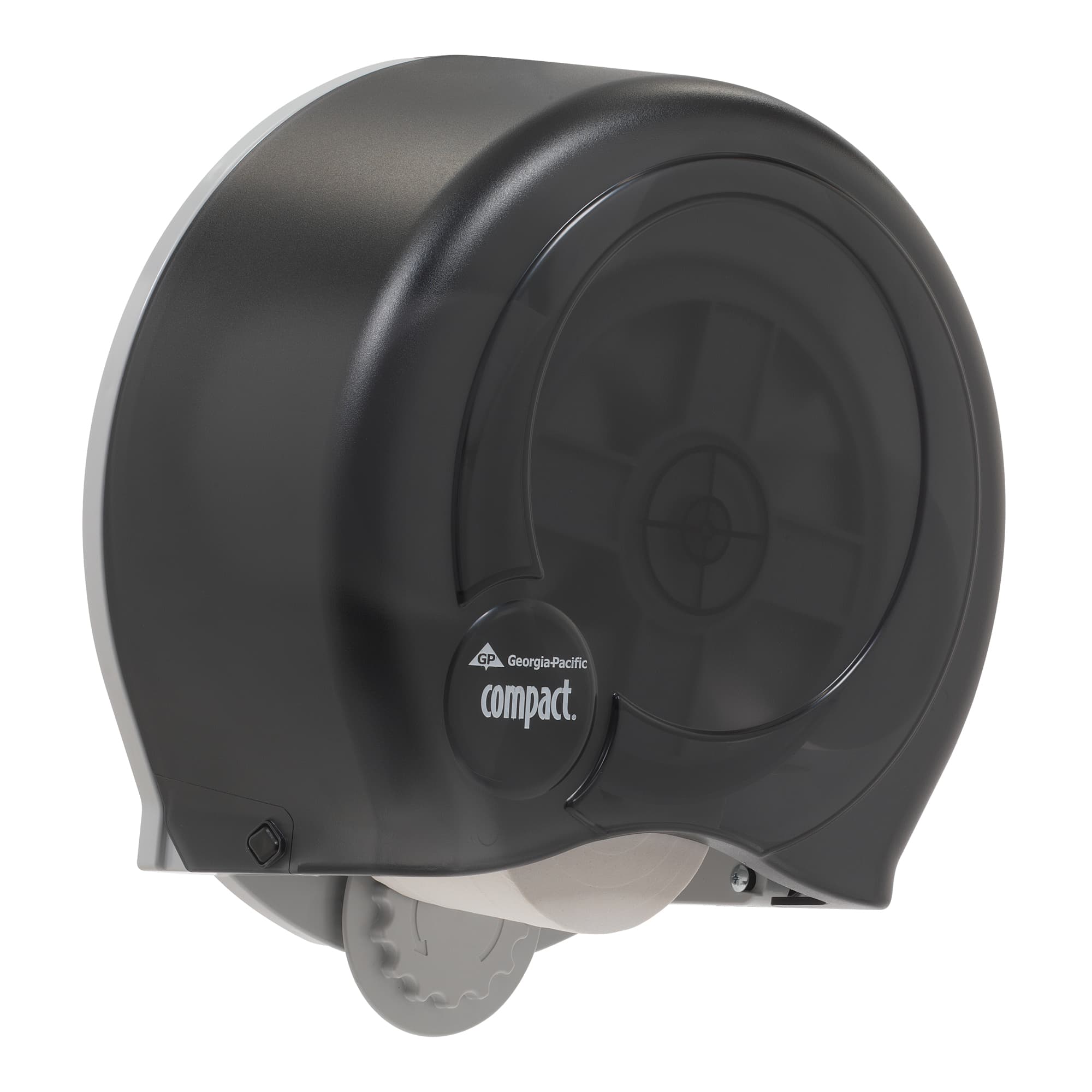 Compact® Toilet Paper Dispenser 5.5X14X13 IN Smoke High Capacity Coreless 4-Roll 1/Each