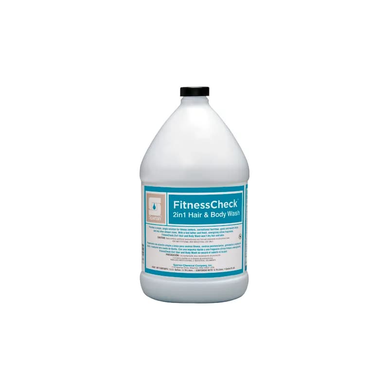 FitnessCheck® 2in1 Hair & Body Wash Liquid RTU 1 GAL Citrus Scent Yellow Refill 4/Case