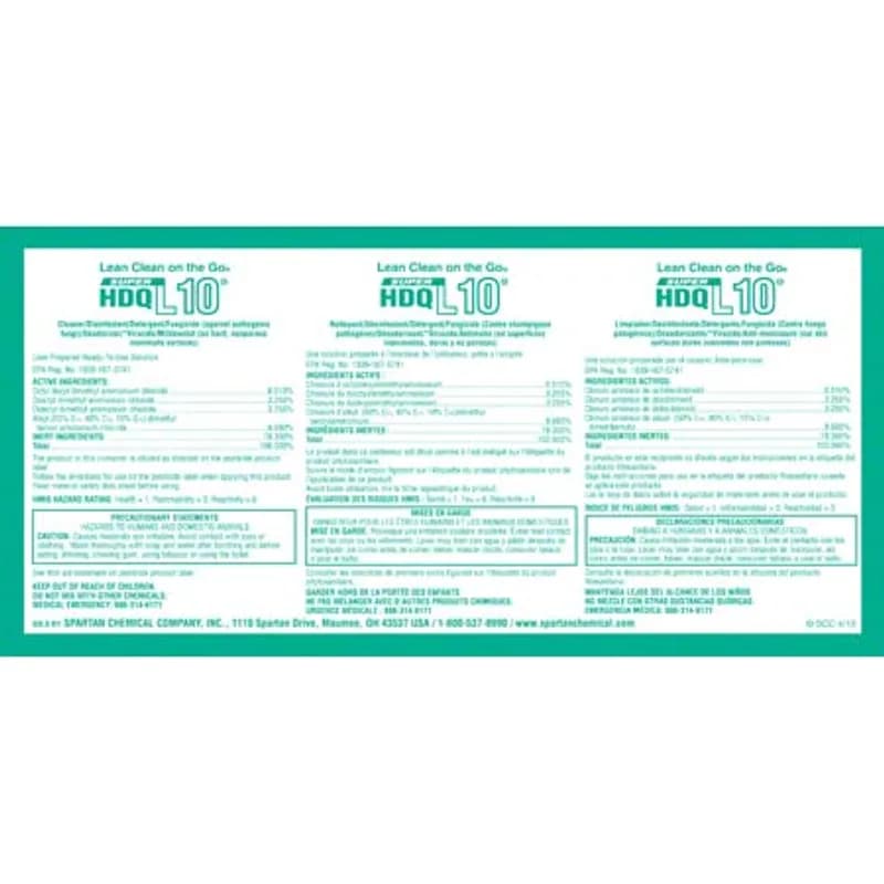 #10 Super HDQ Product Label 1/Each