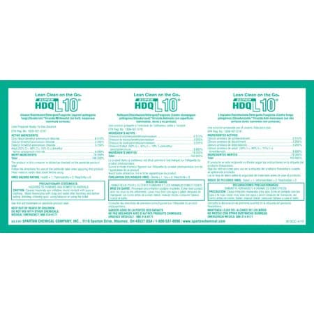 #10 Super HDQ Product Label 1/Each