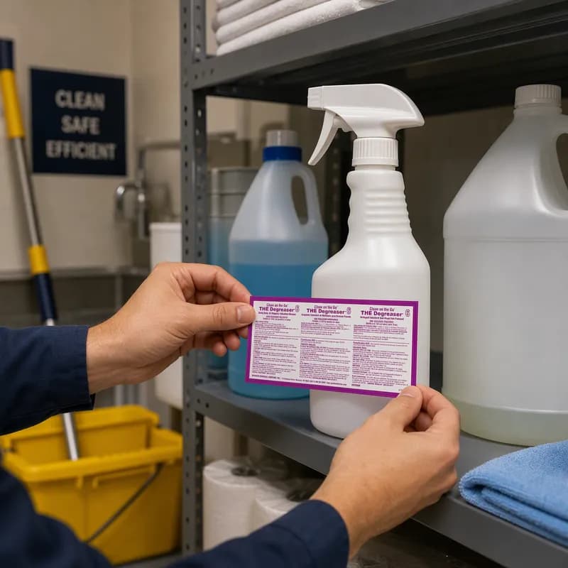 #6 Degreaser Clean On The Go Product Label 1/Each