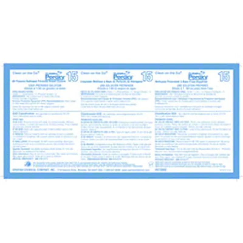 Clean on the Go Clean by Peroxy 15 Product Label Vinyl White 1/Each