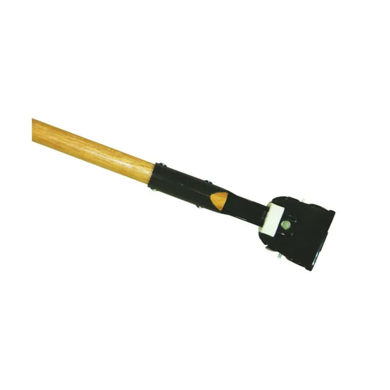 Mop Handle 64IN Natural Black Clip-On 180° Swivel 1/Each
