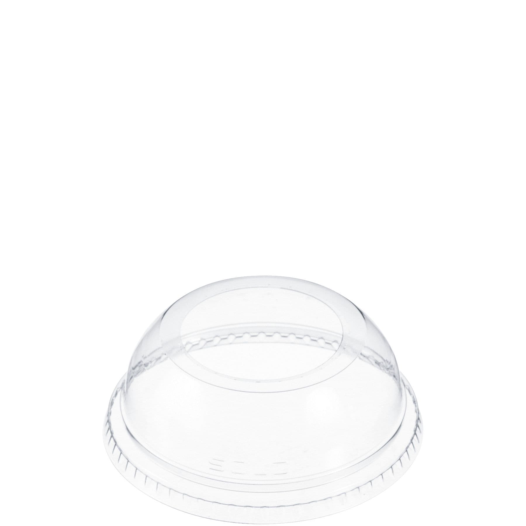 Dart® Lid Dome 3.778X1.385 IN PET Clear For 5-20 OZ Cold Cup With Hole Freezer Safe 100 Count/Pack 10 Packs/Case