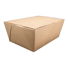 ChampPak #4 Take-Out Box Fold-Top 7.75X5.5X3.5 IN Paper Kraft Rectangle 160/Case