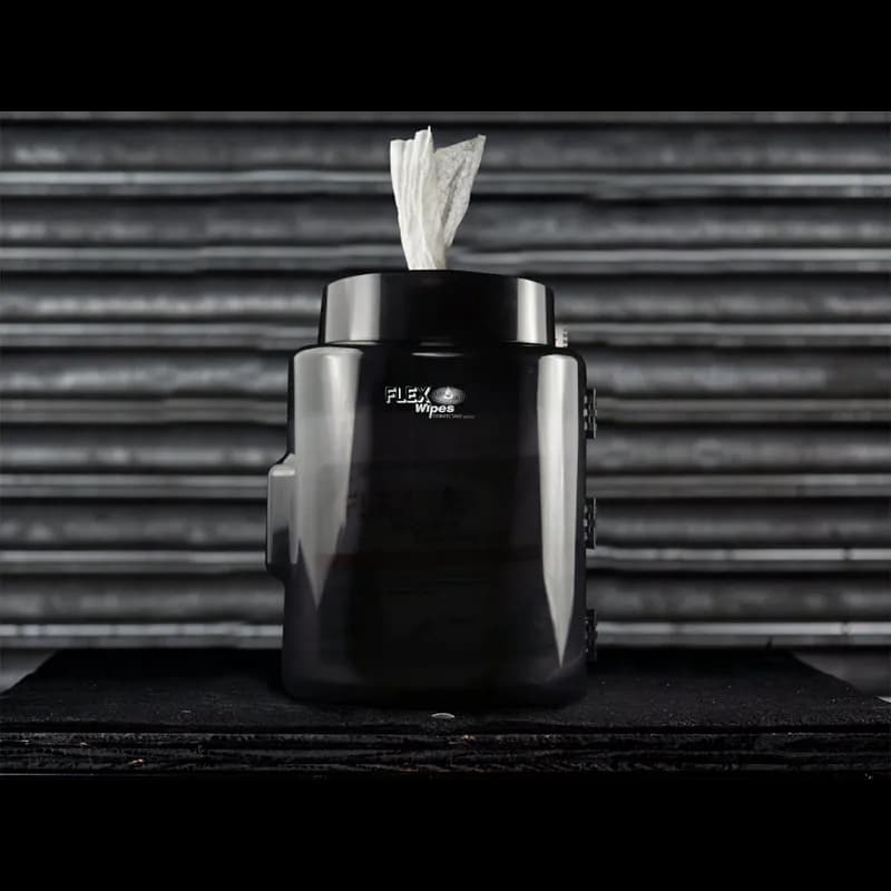 FLEX® Center Pull Wipe Dispenser 800 Wipes Plastic Black Wall Mount 1/Each