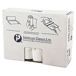 Can Liner 40X48 IN 40-45 GAL Natural HDPE 16MIC Star Seal Roll 25 Count/Pack 10 Packs/Case 250 Count/Case