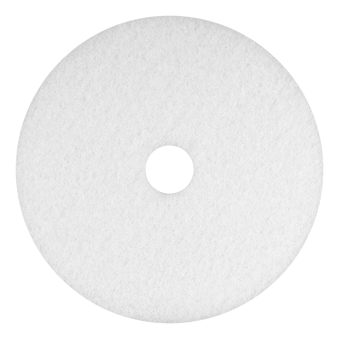 Floor Pad 19 IN White For Floor Polishers 5/Case