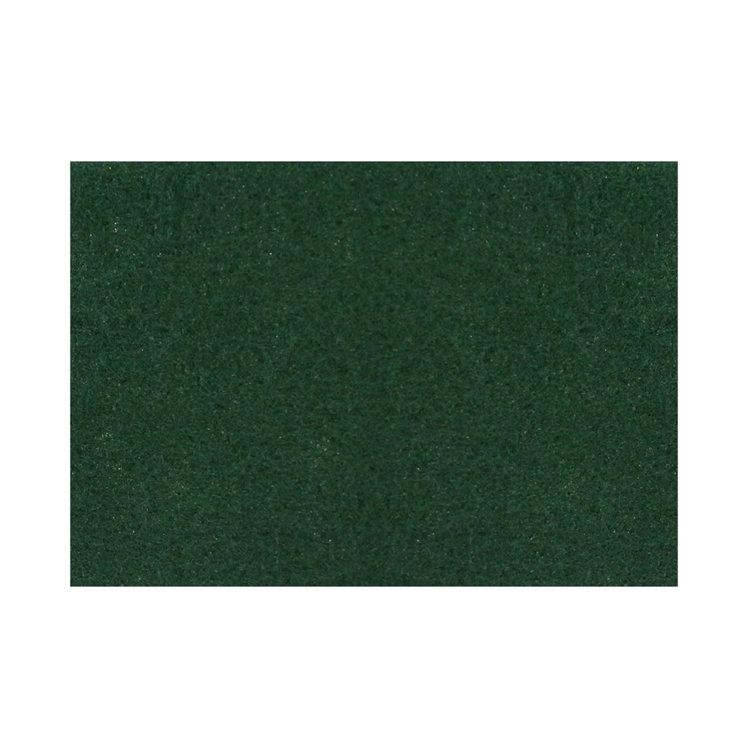 Scrubbing Pad 28X14 IN Green Synthetic Fiber 5/Case