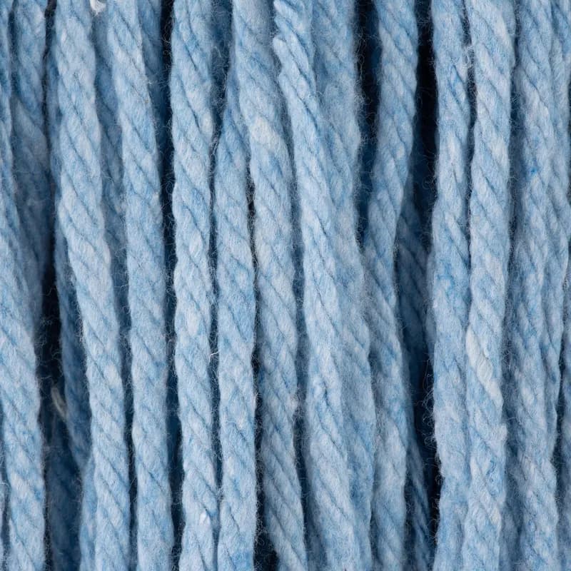 Carlisle Foodservice Products® Flo-Pac® Mop Head Large (LG) Blue Cotton Synthetic Blend 4PLY Loop End Color Coded 1/Each