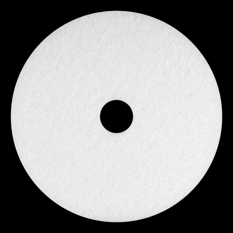 Polishing Pad 20 IN White Polyester Fiber 5/Case
