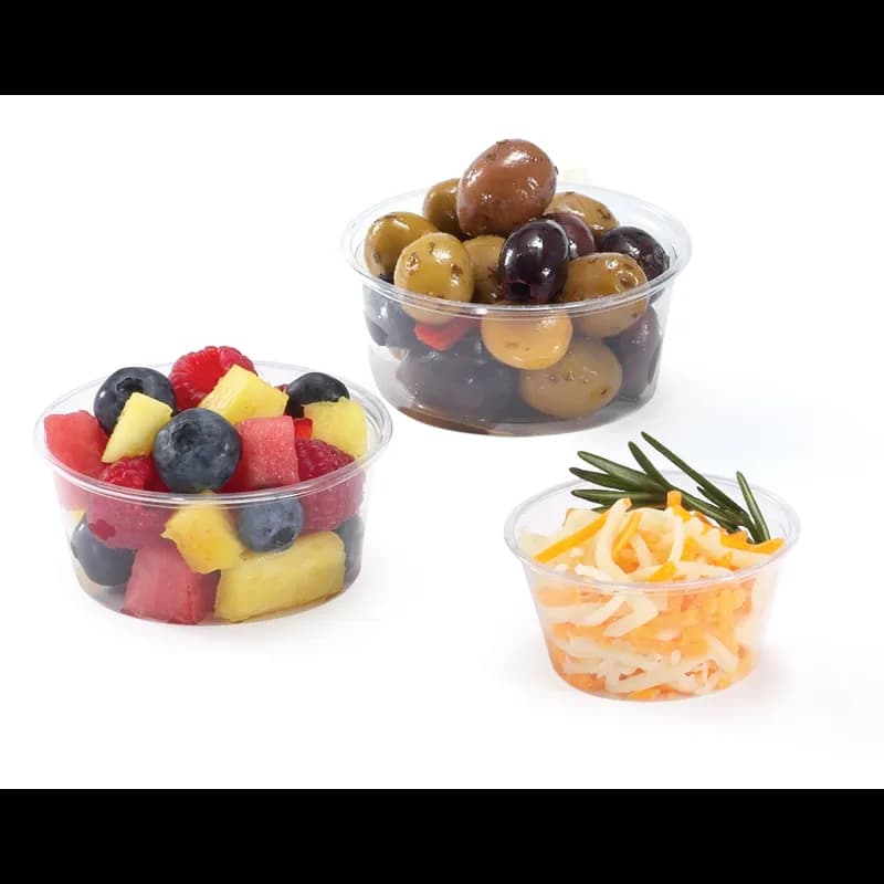 Greenware® Souffle & Portion Cup 3.3 OZ PLA Clear Round 2000/Case