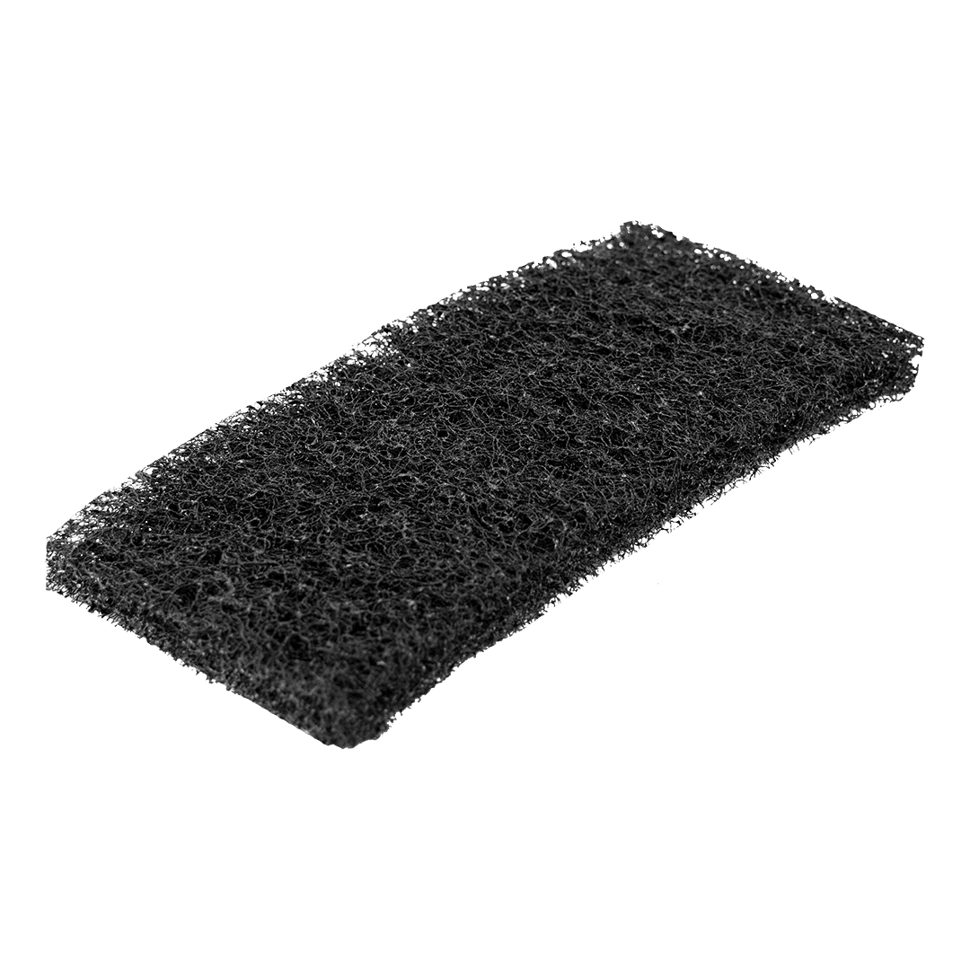 Octopus Utility Pad 4.5X10 IN Heavy Duty Polyester Fiber Black 20/Case