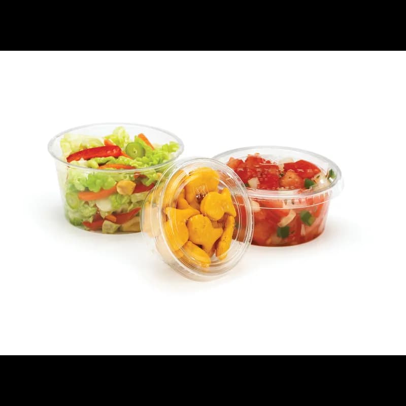 Greenware® Souffle & Portion Cup 4 OZ PLA Clear Round 2000/Case