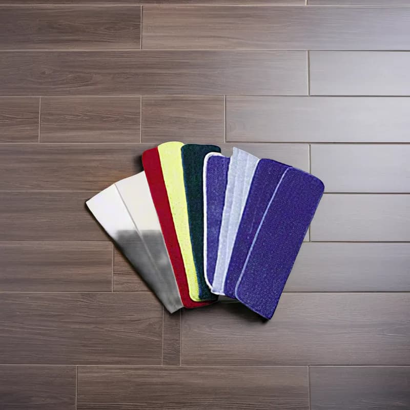 Mop Head 19 IN Blue Microfiber Velcro Low Nap 1/Each
