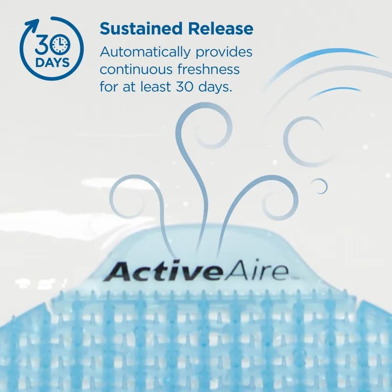 ActiveAire® Urinal Screen Coastal Breeze Blue Plastic Deodorizer 12/Case