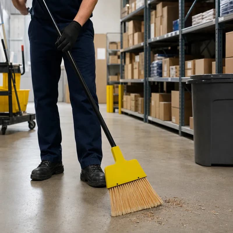 General Purpose Broom Large (LG) 48IN Natural Metal Nylon 1/Each