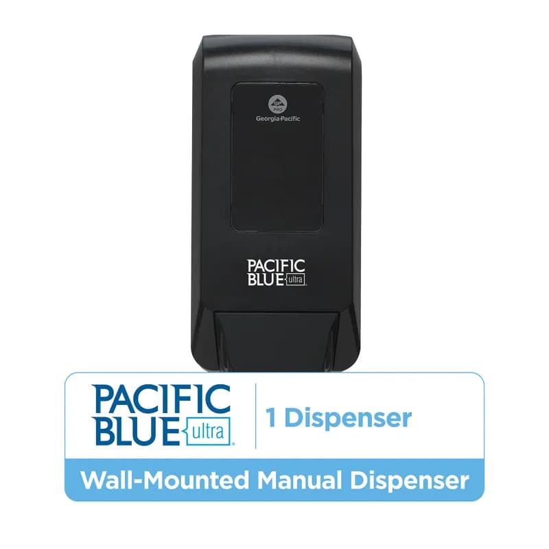 Pacific Blue Ultra™ Hand Sanitizer & Soap Dispenser Foam Black Manual Surface Mount 1/Each