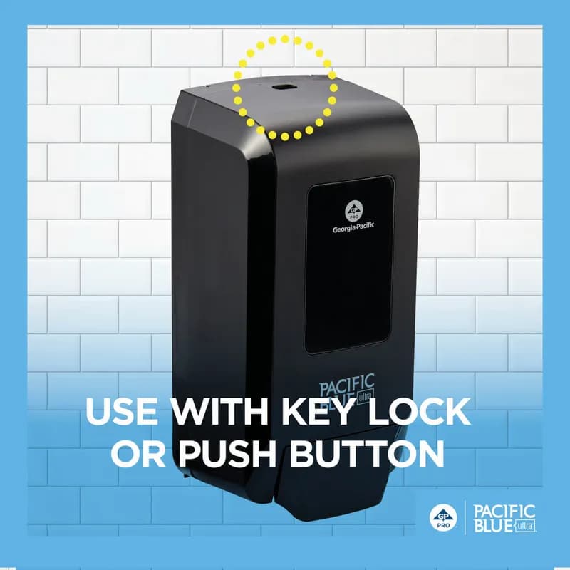 Pacific Blue Ultra™ Hand Sanitizer & Soap Dispenser Foam Black Manual Surface Mount 1/Each