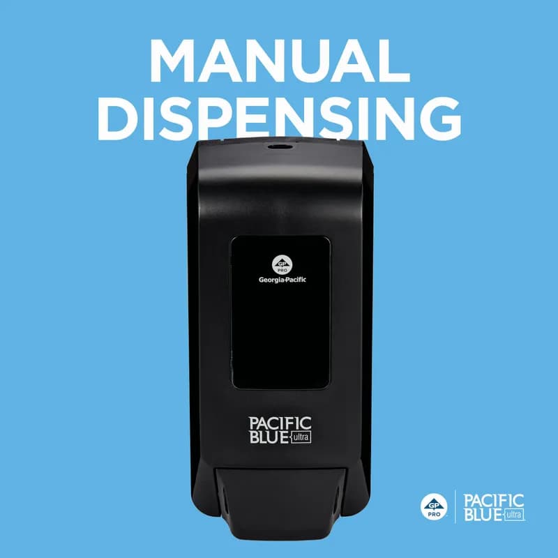 Pacific Blue Ultra™ Hand Sanitizer & Soap Dispenser Foam Black Manual Surface Mount 1/Each