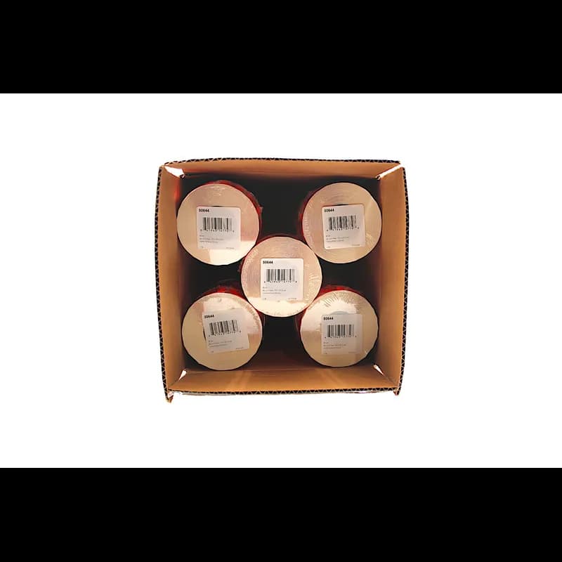 5.99 Label 1.25 IN Black Fluorescent Red Circle 1000 Count/Roll