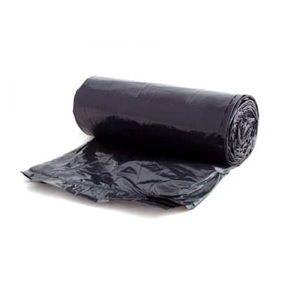 Can Liner 40X48 IN Black HDPE 16MIC 250/Case