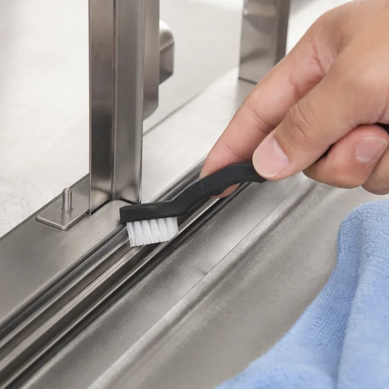 Detail Brush Plastic Nylon White Black 1/Each