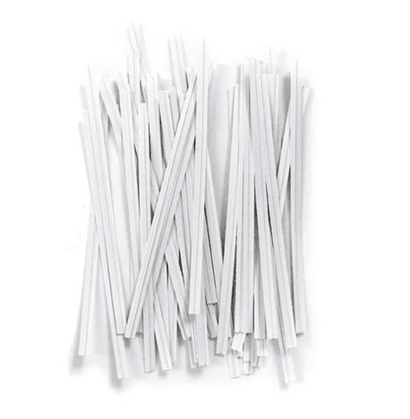 Tin Tie 3.5X0.19 IN White 50000/Case
