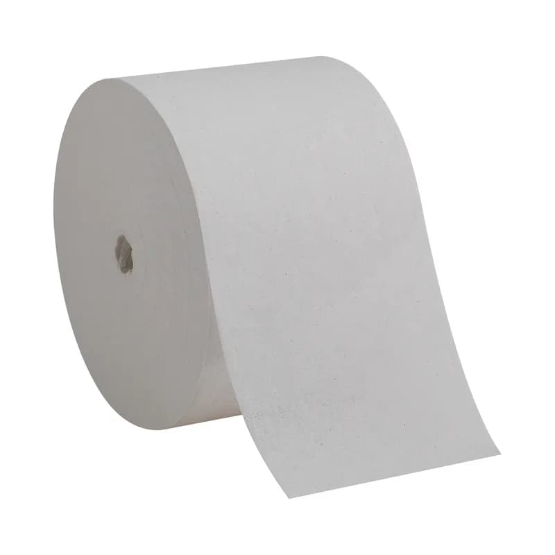 Compact® Toilet Paper & Tissue Roll 3.8X4 IN 1PLY White Coreless Septic Safe 0.625IN Core Diameter 3000 Sheets/Roll