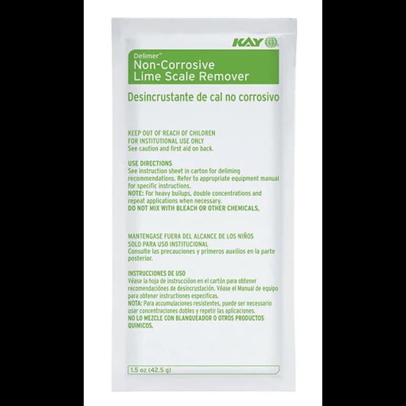 Kay® Unscented Descaler 1.5 OZ Powder Non-Corrosive 48 Count/Pack 4 Packs/Case 192 Count/Case