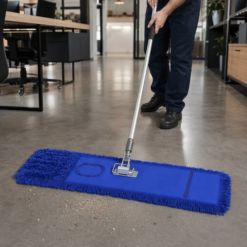 Dust Mop 48 IN Blue Microfiber Pocket Looped 1/Each