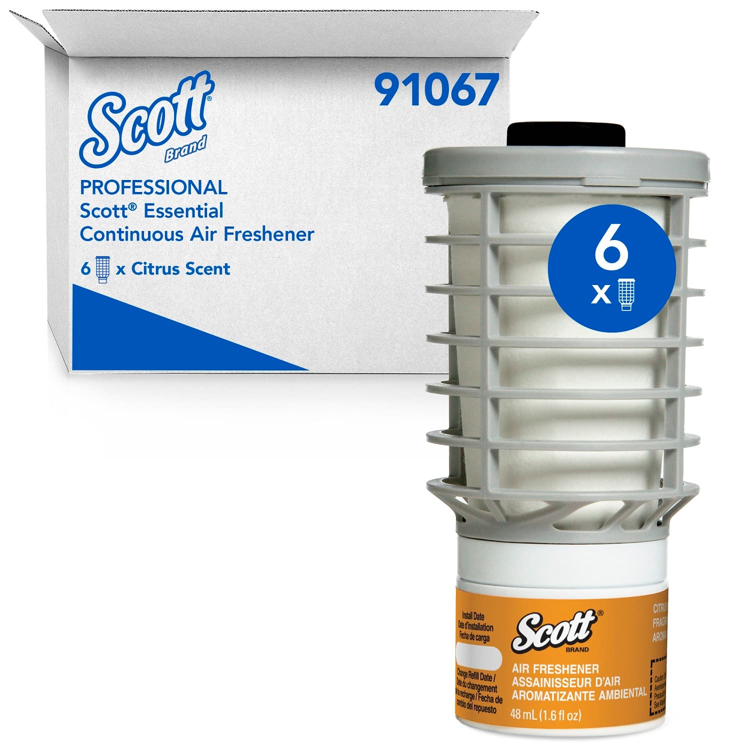 Scott® Essential Air Freshener Citrus Scent 2.3X4.4X2.3 IN Continuous 6/Case
