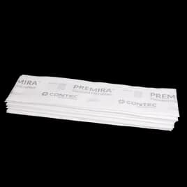 Premira II® Mop Pad 5X19 IN White Microfiber Disposable 240/Case