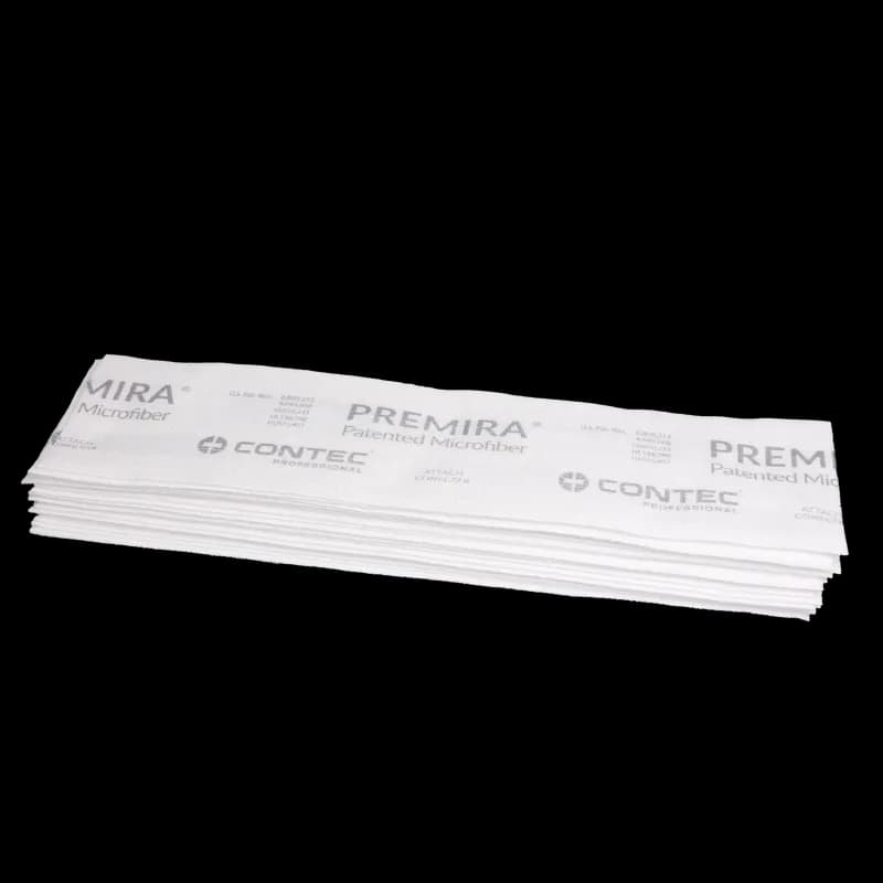 Premira II® Mop Pad 5X19 IN White Microfiber Disposable 240/Case