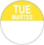Tuesday Label 1 IN Bilingual 1000/Roll