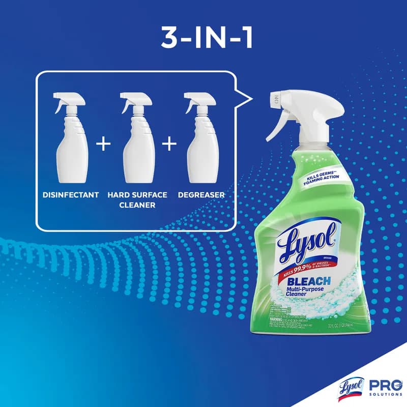 Lysol® All Purpose Cleaner 32 OZ Bleach With Bottle & Trigger 1/Case