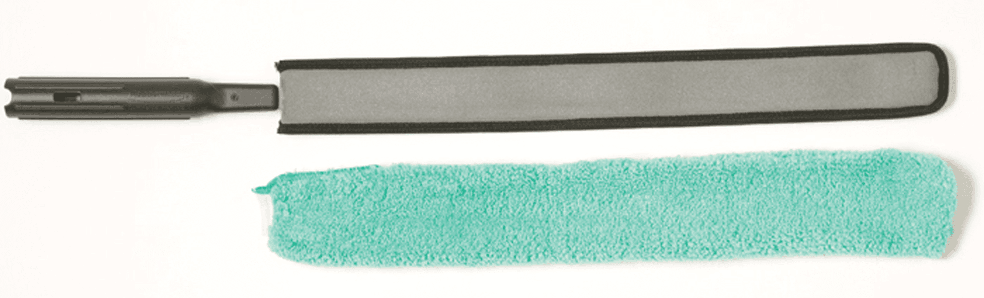 Hygen™ Dusting Wand & Duster 28.75X3.25X1.50 IN Microfiber Black Green Reusable Quick Connect Flexi Wand 6/Case