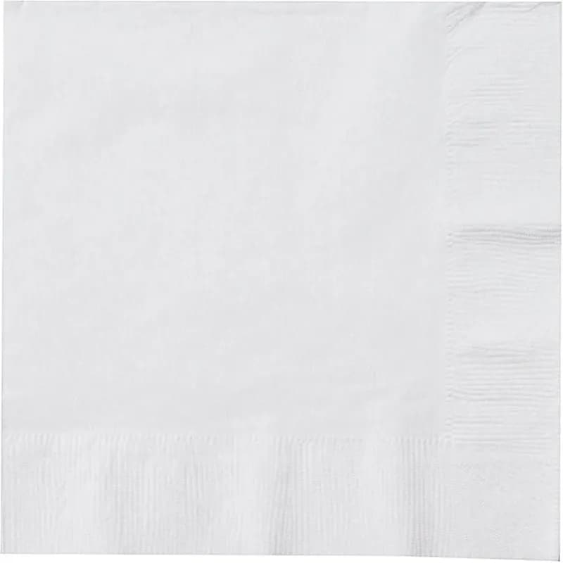 Luncheon Napkins 12X12 IN White 2PLY 50 Count/Pack 12 Packs/Case 600 Count/Case
