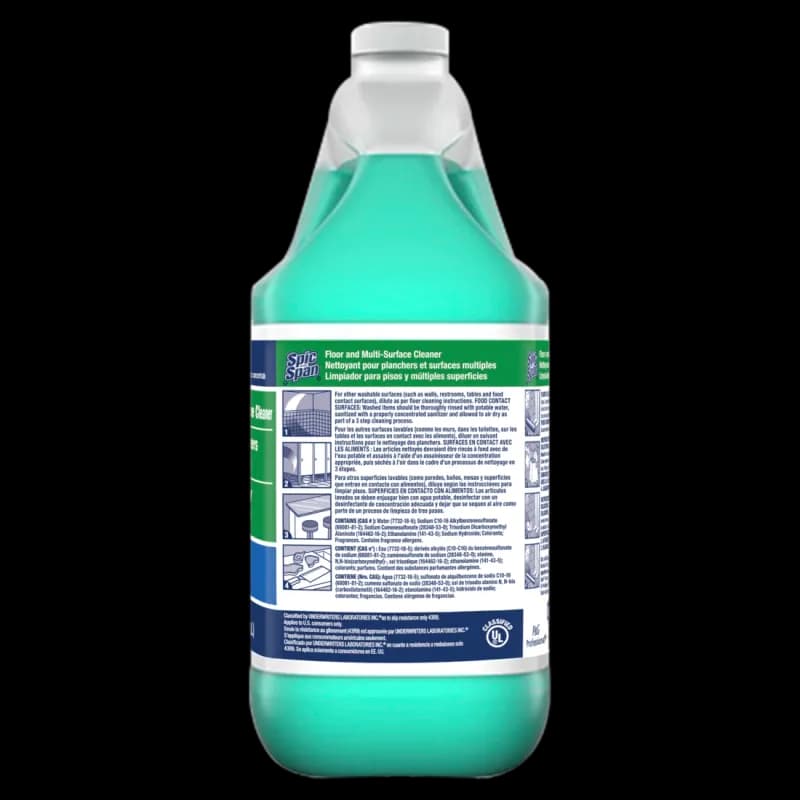 Spic and Span® Fresh Scent Floor Cleaner 1 GAL Multi Surface Mild Alkaline Concentrate 3/Case