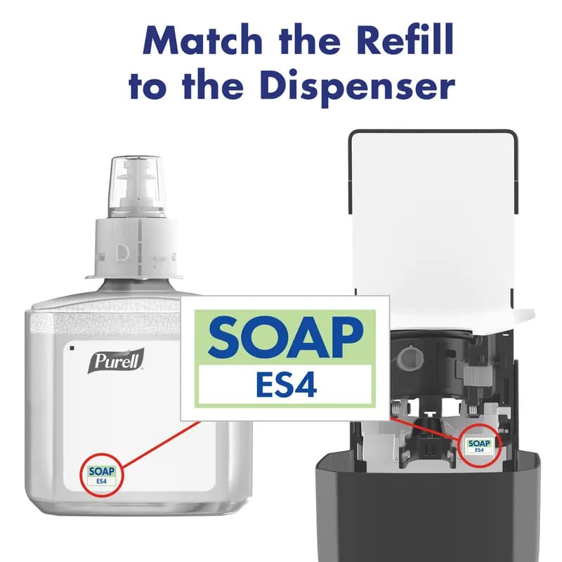 Purell® HEALTHY SOAP Hand Soap Foam 1200 mL 5.51X3.52X8.65 IN Fragrance Free Dye Free Gentle & Free For ES4 2/Case